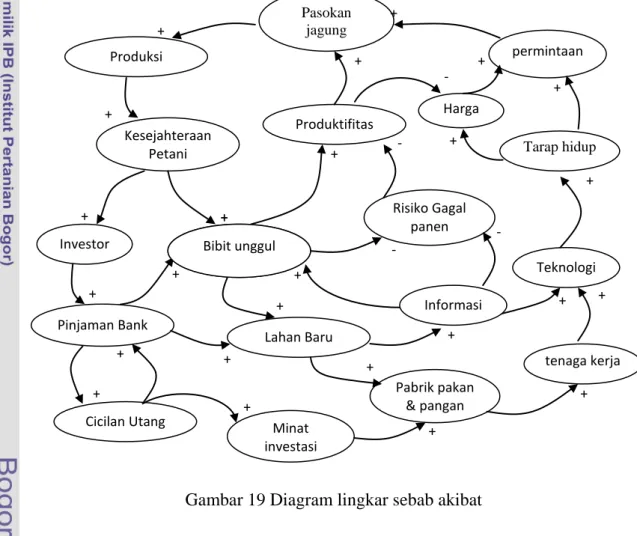 Gambar 19 Diagram lingkar sebab akibat 