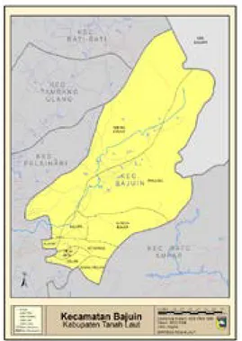 Gambar 1. Peta Kecamatan Bajuin