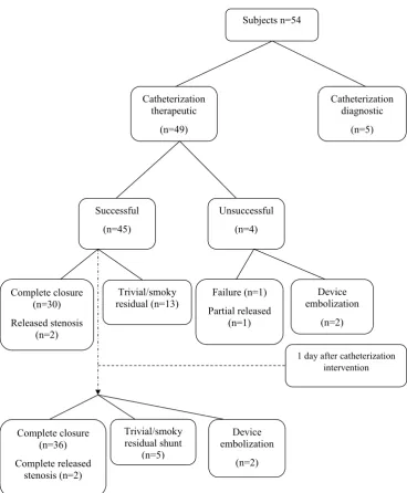 Figure 1. Diagram characteristic GUCH patients