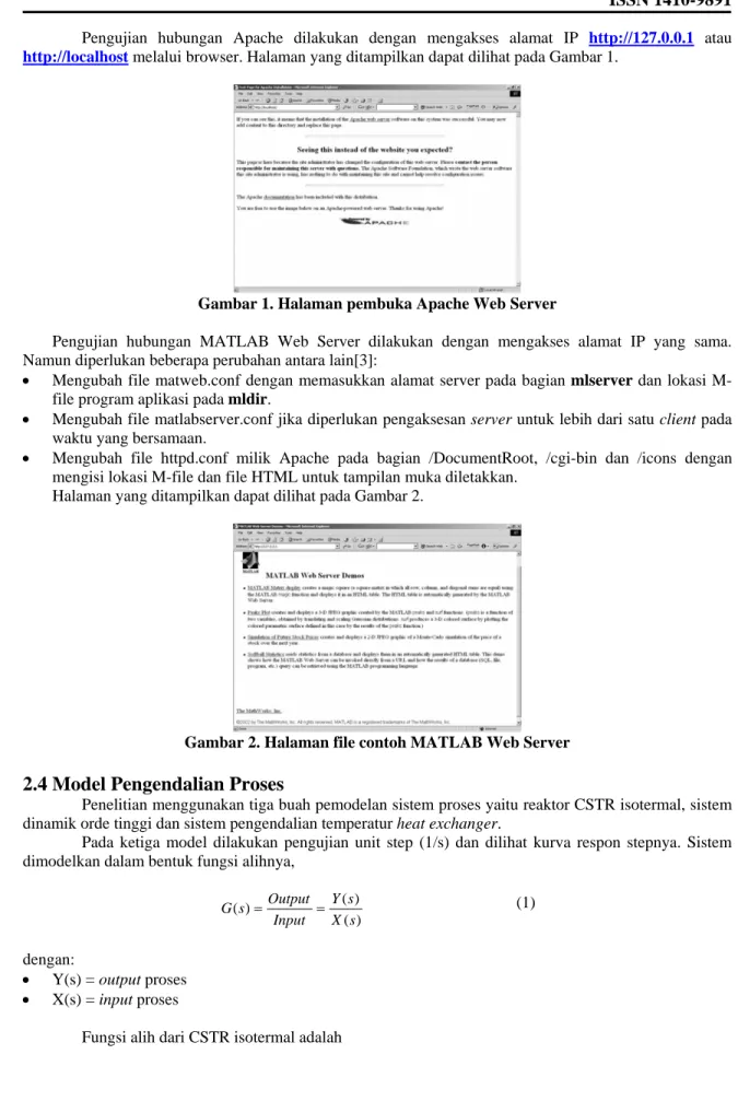 Gambar 1. Halaman pembuka Apache Web Server 