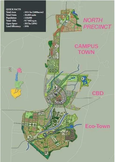 Gambar 1.1 Masterplan Kota Mandiri Bekala 