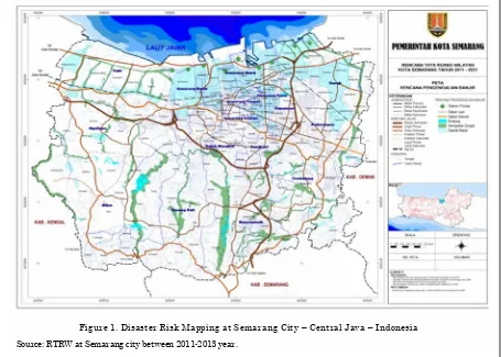 Figure 1. Disaster Risk Mapping at Semarang City – Central Java – Indonesia