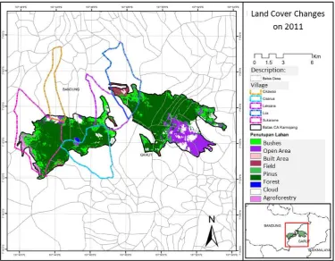 Figure 4. Spatial Distribution of Land Cover/Land Use Change in 2000