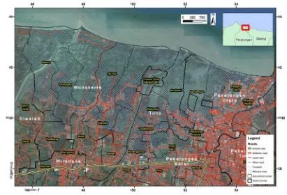 Figure 2. Pekalongan areas affected by tidal floods