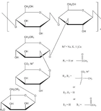 Gambar 2.3 Struktur kimia xanthan gum (Rowe, dkk., 2009) 