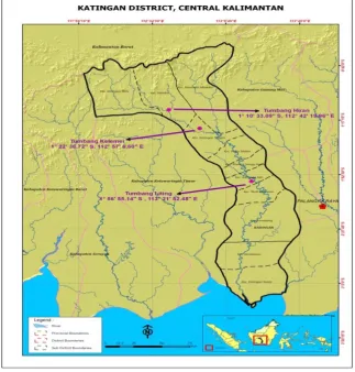 Figure 1. Location of the research, Katingan regency 