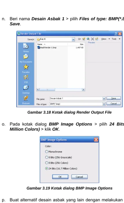 Gambar 3.18 Kotak dialog Render Output File 