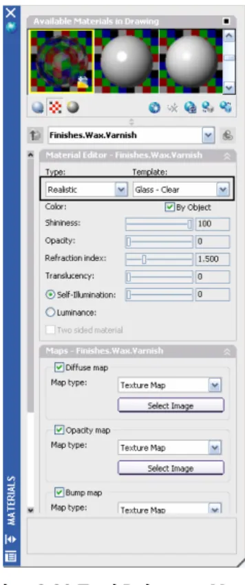 Gambar 3.20 Tool Palettes - Materials  