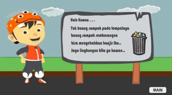 Gambar 7. Screenshot halaman pengenalan level pertama 