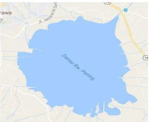 GAMBAR 4. PETA RAWA PENING (SUMBER: MAP DATA 2016 GOOGLE) 