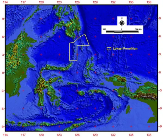 Gambar  1. Lokasi Kegiatan Index Satal 2010 yang merupakan daerah kajian morfostruktur dan aktivitas hidrotermal bawahlaut