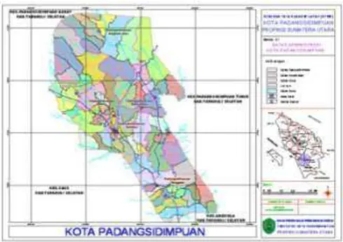 Gambar 3.1 Peta Kota Padangsidimpuan 