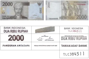 Gambar 4.14: Tipografi dalam mata uang 2000 