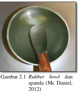 Gambar 2.1 Rubber bowl dan 
