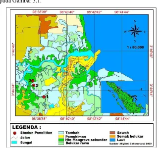 Gambar 3.1.  Peta lokasi penelitian 