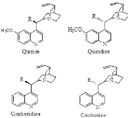 Figure 1. Structures of parental Cinchona alkaloids 