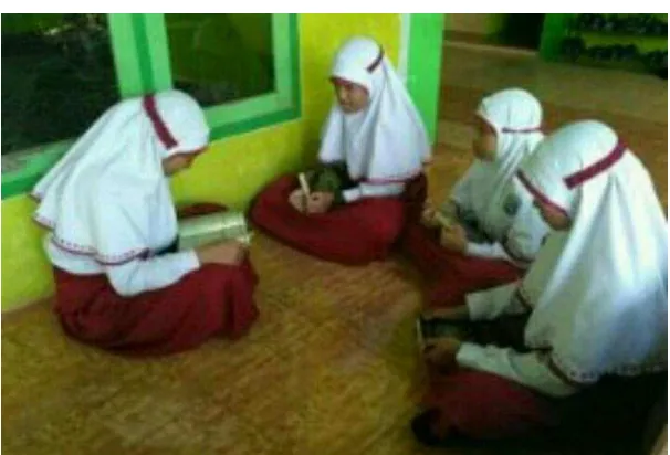 Gambar 4.4 siswa yang memanfaatkan waktu luang untuk menambah hafalan Al-Qur’annya  