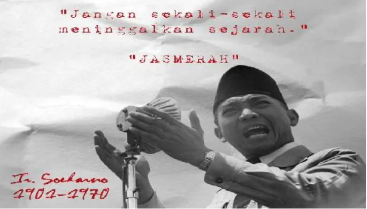 Gambar I.6: Pidato Presiden Soekarno 