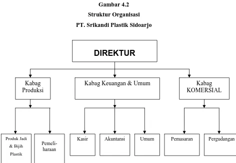 Gambar 4.2 Struktur Organisasi  