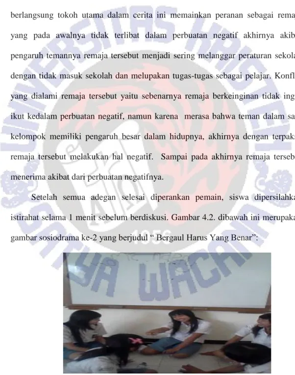 Gambar 4.2. Sosiodrama ke-2  