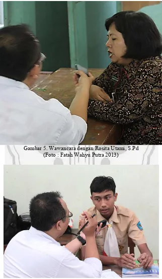 Gambar 6. Wawancara dengan Adrian Septia Iswara(Foto : Fatah Wahyu Putra 2013)