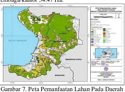 Gambar 8. Peta Pemanfaatan Lahan Pada Daerah 