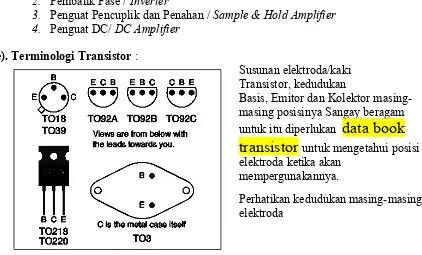 Gambar 95 : Terminologi Transistor .