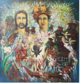 Gambar 2.1 Karya seni lukis Rasinta Tarigan. 