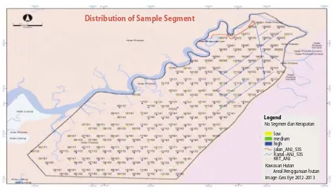 Figure 6. Distribution map of sample segments in each strata