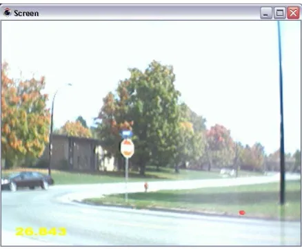 Figure 10: Virtual car is crossing the intersection while the real car is waiting 