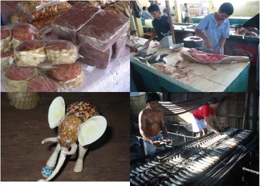 Gambar 2. Berbagai produk olahan hasil perikanandan kelautan di Kabupaten Belitung