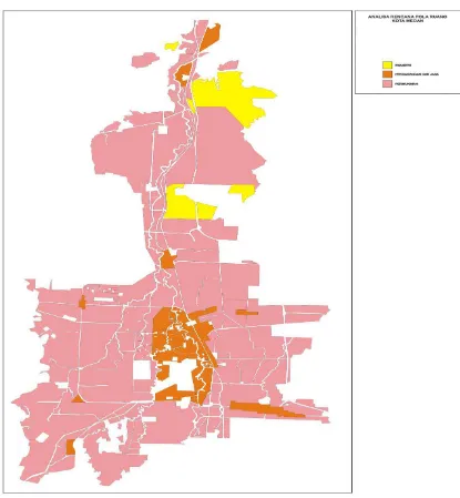 Gambar 4.2. Peta Plot Rencana Penggunaan Lahan Kota Medan Tahun 1995-2005 