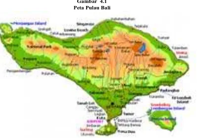 Gambar  4.1 Peta Pulau Bali 