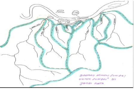 Gambar 2. 4 Pola Aliran Sungai Kota Jambi