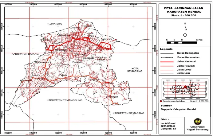 Gambar 4.2. Peta Jaringan Jalan Kabupaten Kendal.