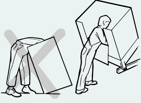 FIGURE 2 - Avoid holding large loads