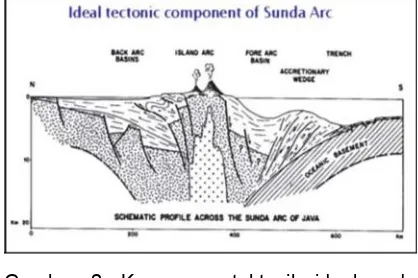 Gambar  2.  Komponen  tektonik  ideal  padapenunjaman  tepian  lempeng  aktif(Hamilton, 1979).