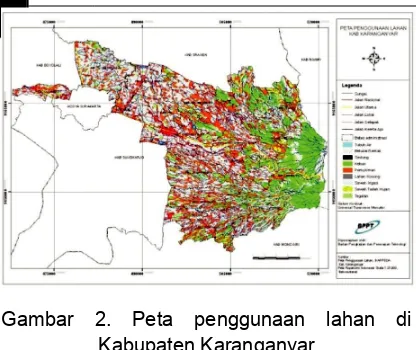 Gambar  2.  Peta  penggunaan  lahan  di
