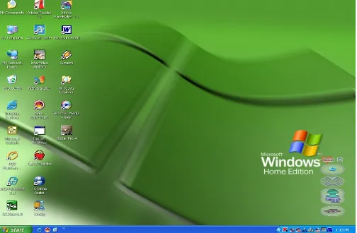 Gambar 2.1   Tampilan Sistem Operasi Windows XP Home   Edition