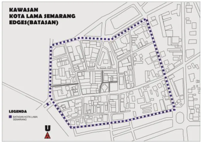 Gambar 3. Batasan pada Kawasan Kota Lama Semarang 