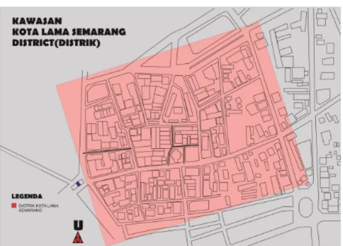 Gambar 7. Distrik pada Kawasan Kota Lama Semarang 