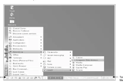 Gambar 4. Tampilan Desktop Linux Suse 