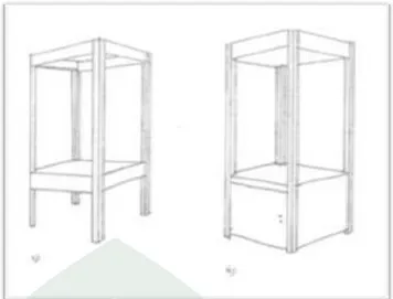 Gambar II.7. pengaplikasian vitrin tunggal   Sumber: (https://www.google.com/vitrin)  c)  Pedestal atau alas kaki 