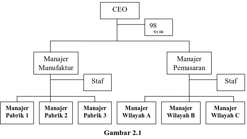 Gambar 2.1  Struktur organisasi fungsional 
