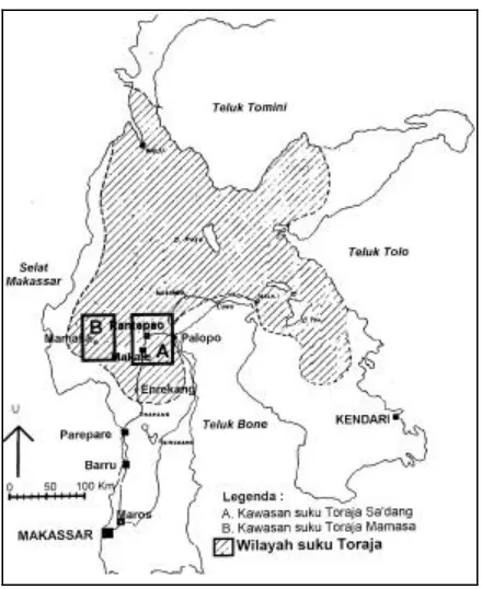 Gambar 1. Peta Sulawesi Menujukkan Lokasi