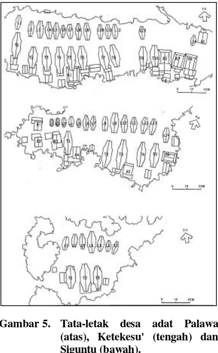 Gambar 5. Tata-letak desa adat Palawa