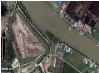 Gambar 1. Lokasi Gampong Jawa yang diambil dari citra  satelit (Google Earth, 2018). 