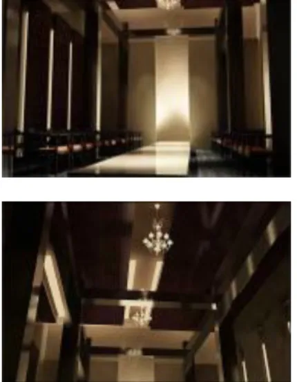 Gambar 2.14 Lampu PAR 20 HALOGENA dan Lampu TLD  Penempatan  lampu  diletakkan  di  plafon,  material  carpet, cat dinding dan warna panggung dipakai  warna-warna netral