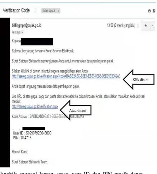 Gambar 4.4 Tampilan e-mail verification 