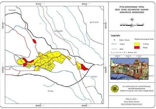 Gambar 4.4. Peta Kerentanan Total Desa Tieng 